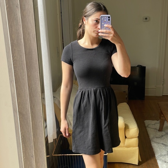 Ganni Dresses & Skirts - Ganni Black Textured Dress Size XS 0-2